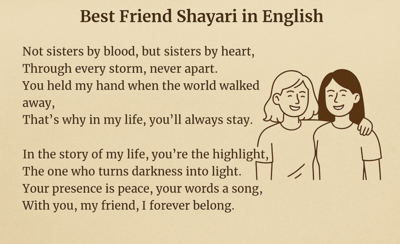 Best Friend Shayari in English