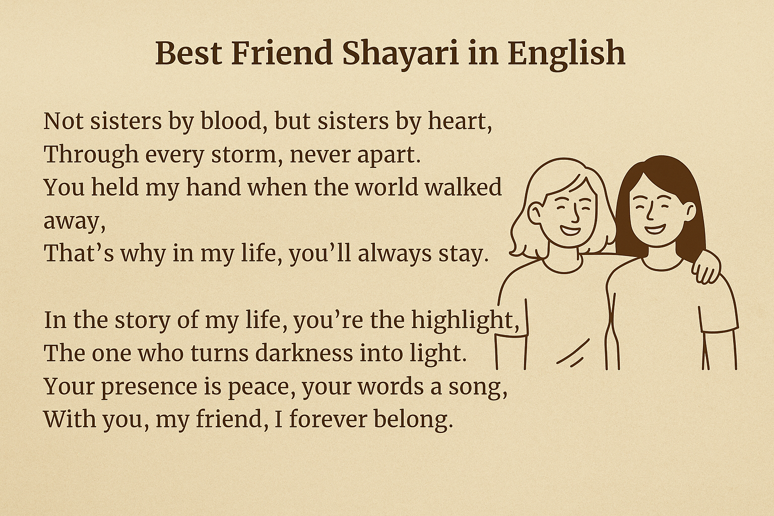 Best Friend Shayari in English